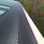 Leaf-Cover Made From Heavy-Gauge, Powder-Coated Steel Installed Inside 6" K-Style Gutter